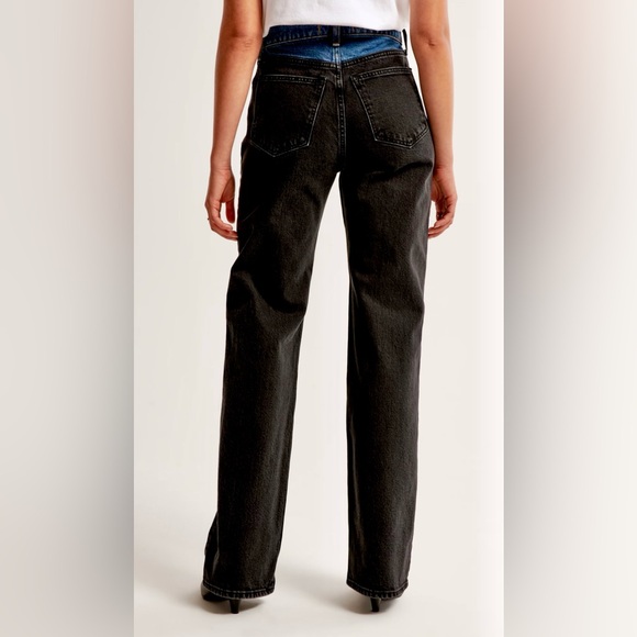 A & F High Rise 90s Relaxed Jeans NWOT - Picture 10 of 10